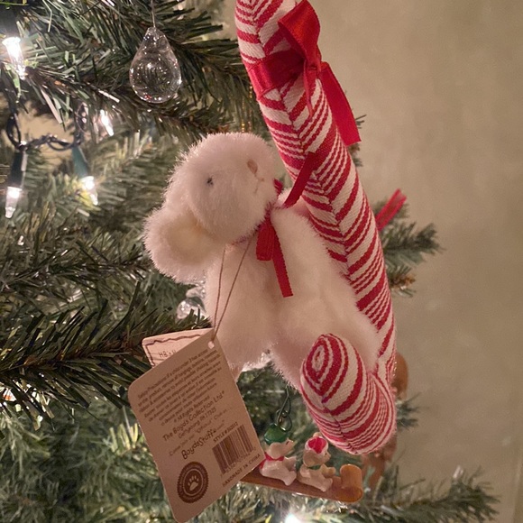 Boyds Mini Plush Christmas Ornament Pip Sweet Jointed Mouse with Tag - Picture 9 of 10